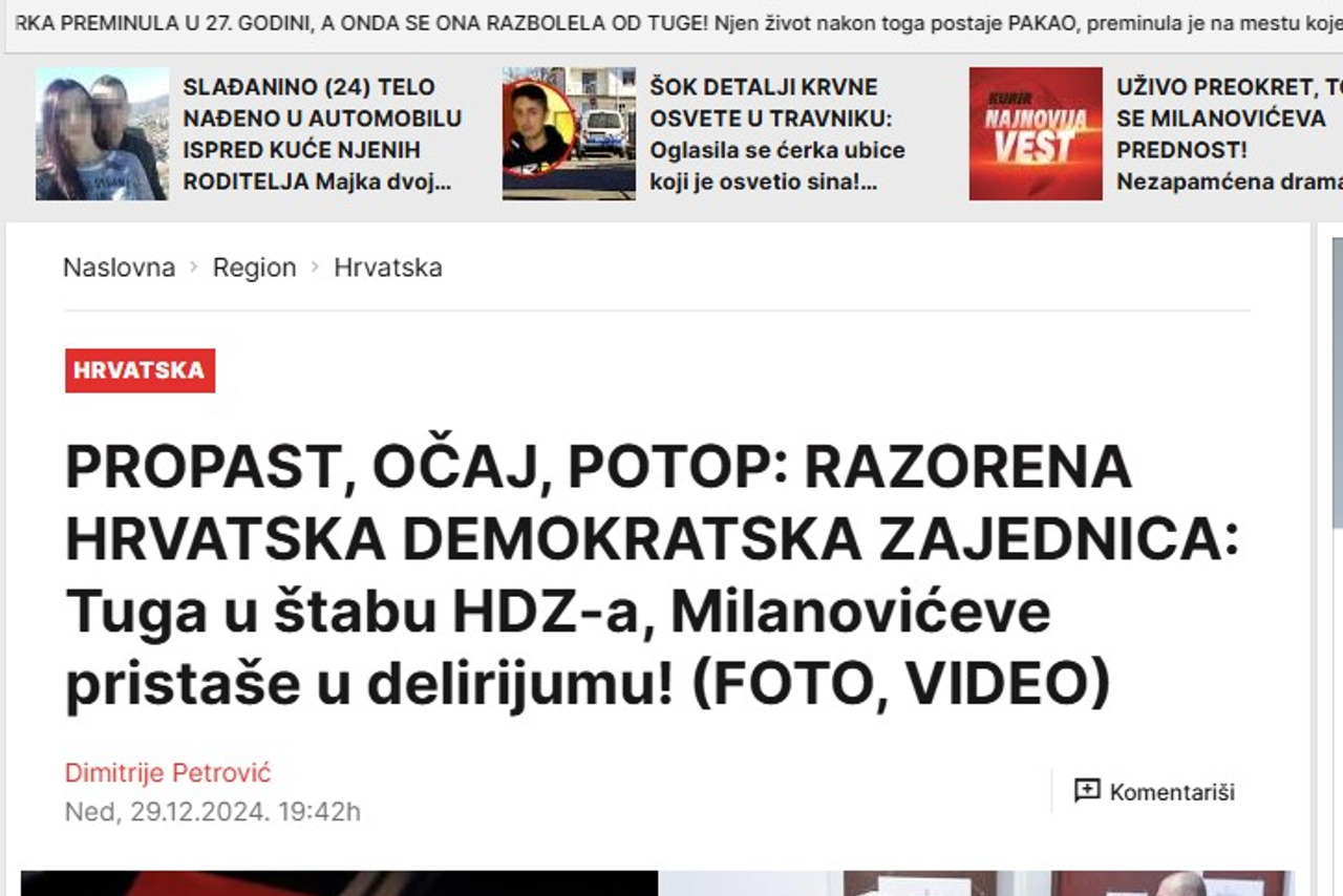 Strani Mediji Se Raspisali O Predsjedni Kim Izborima U Hrvatskoj Net Hr