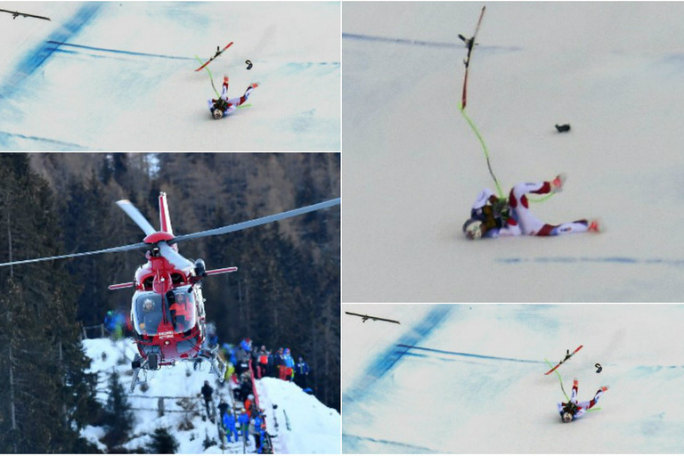 TEŠKO OZLIJEĐENI ŠVICARSKI SKIJAŠ JE STABILNO Pogledajte trenutak koji