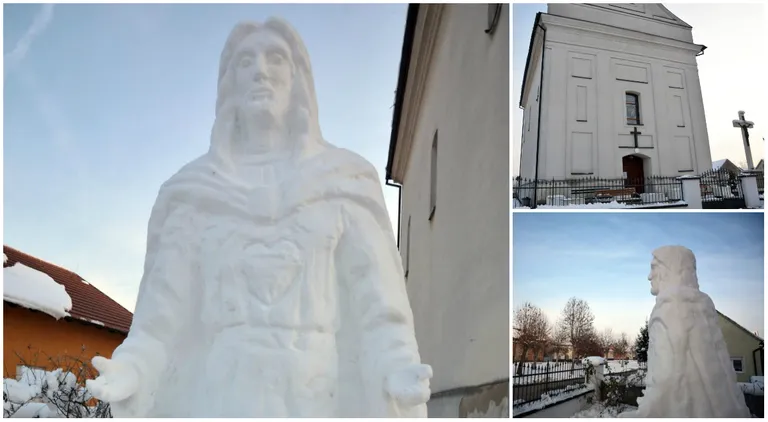 Snjegović Isus iz Slavonije