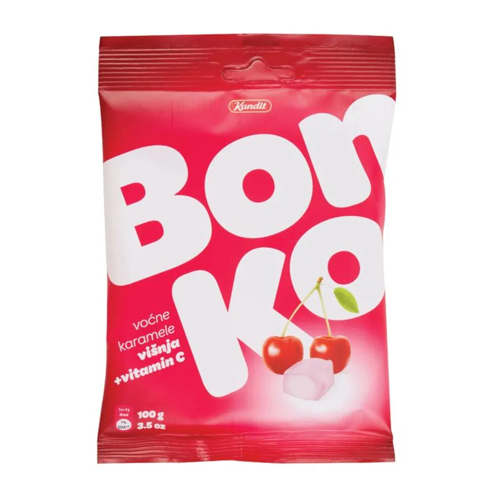 Bomboni Bonko višnja karamele 100g Kandit