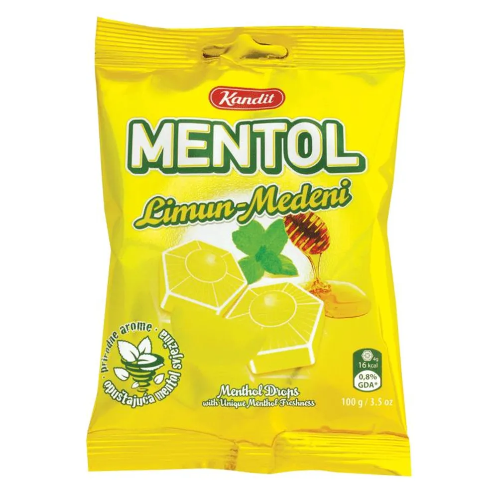 Bomboni mentol limun med 100g