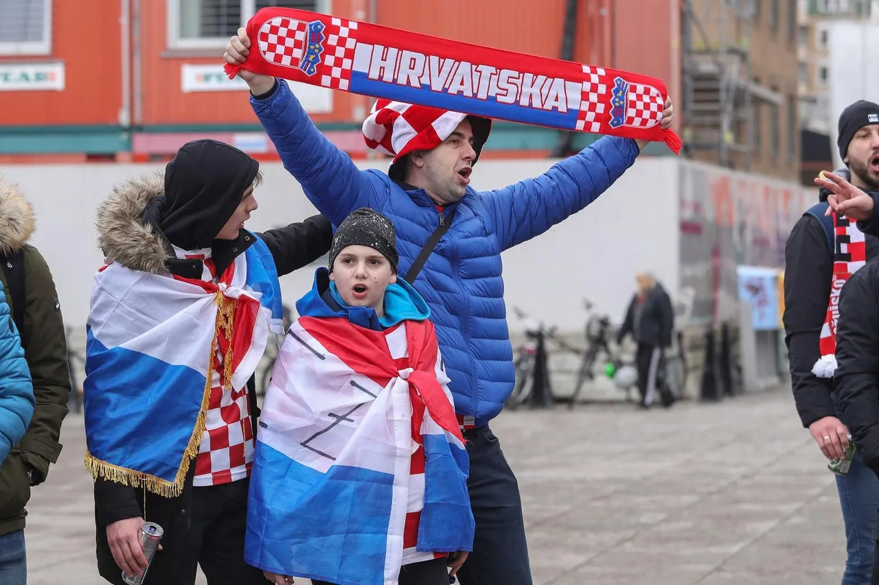 Stockholm: Hrvatski navijači prije finalne utakmice Europskog rukometnog prvenstva