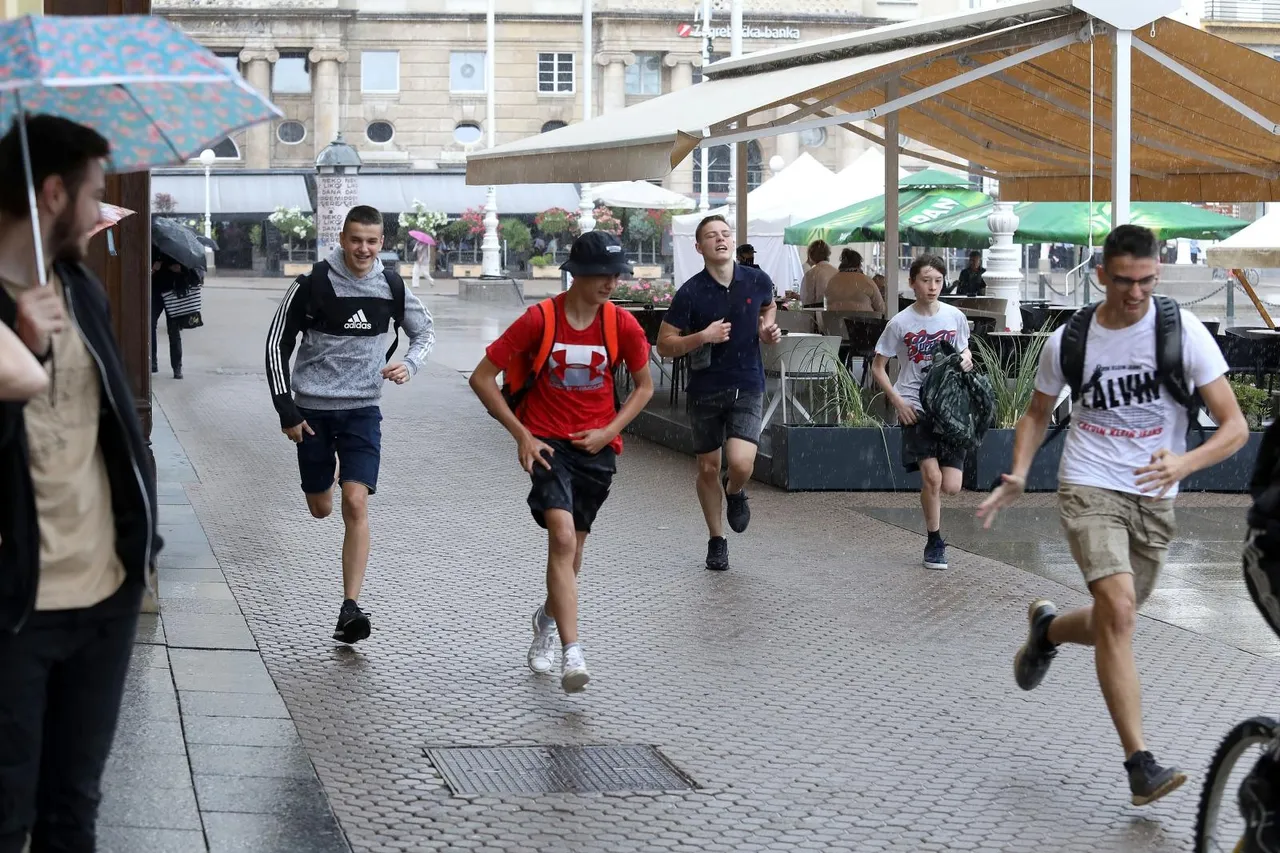 Pljusak u Zagrebu i Opatiju