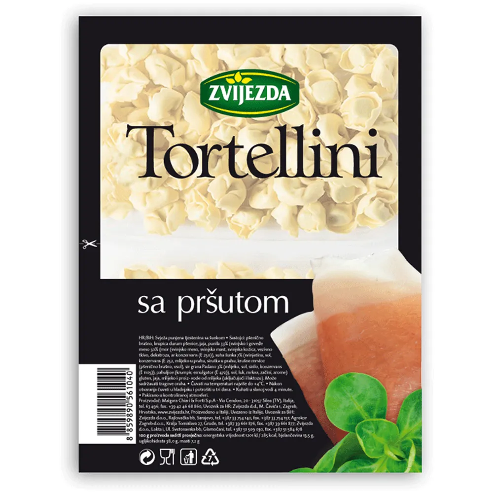 Tortellini s pršutom 250g Zvijezda