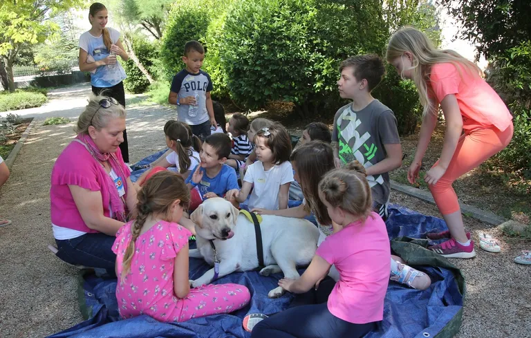 Druženje s terapijskim psom na 60. Međunarodnom dječjem festivalu