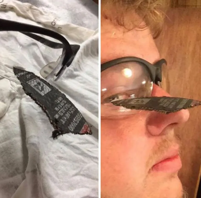 Zaštitne naočale uradile su svoj posao