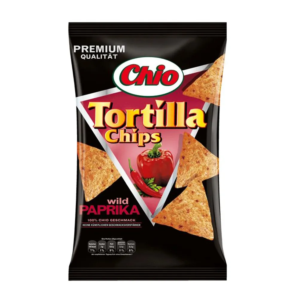 Čips tortilla Chio wild paprika 125g