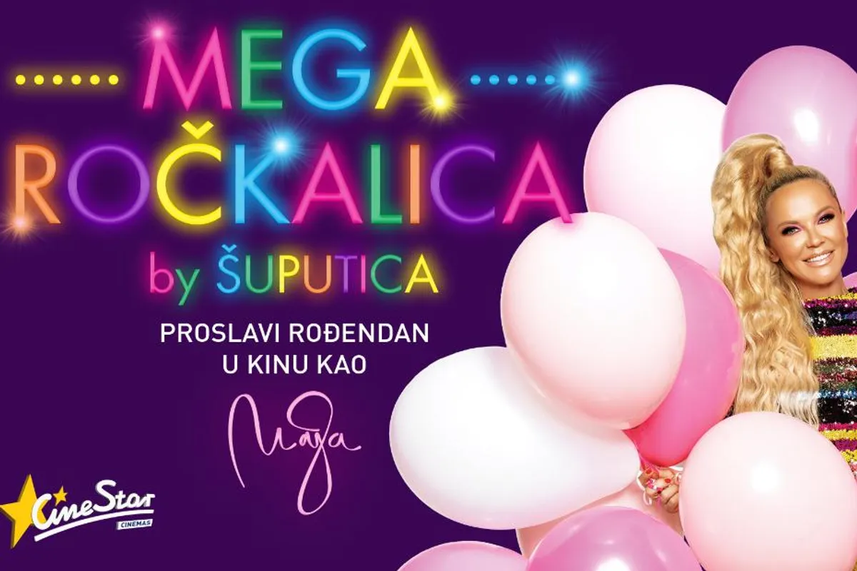 'Megaročkalica by Šuputica' - novi koncept proslave dječjih rođendana u CineStar kinima