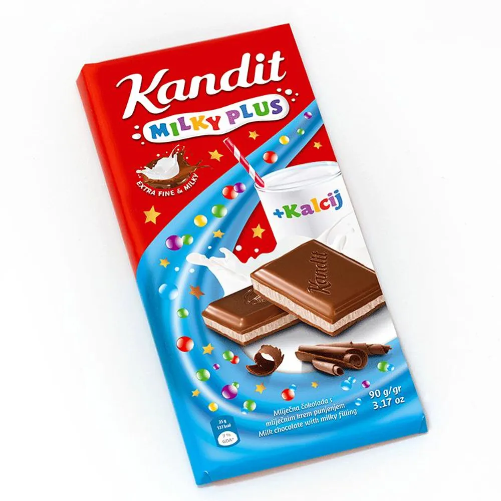 Čokolada Milky plus 90g Kandit