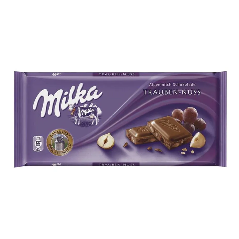 Čokolada Milka s lješnjakom i grožđicama 80g