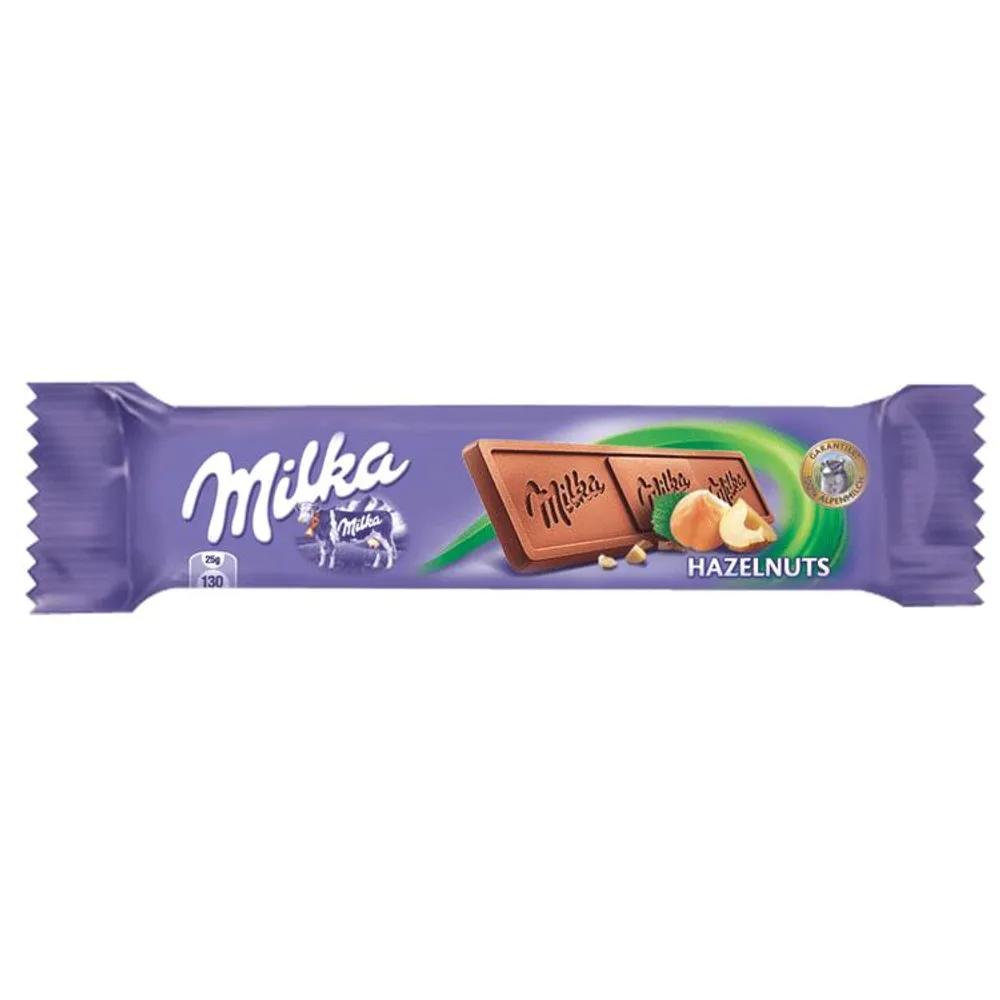 Čokolada Milka lješnjak 25g