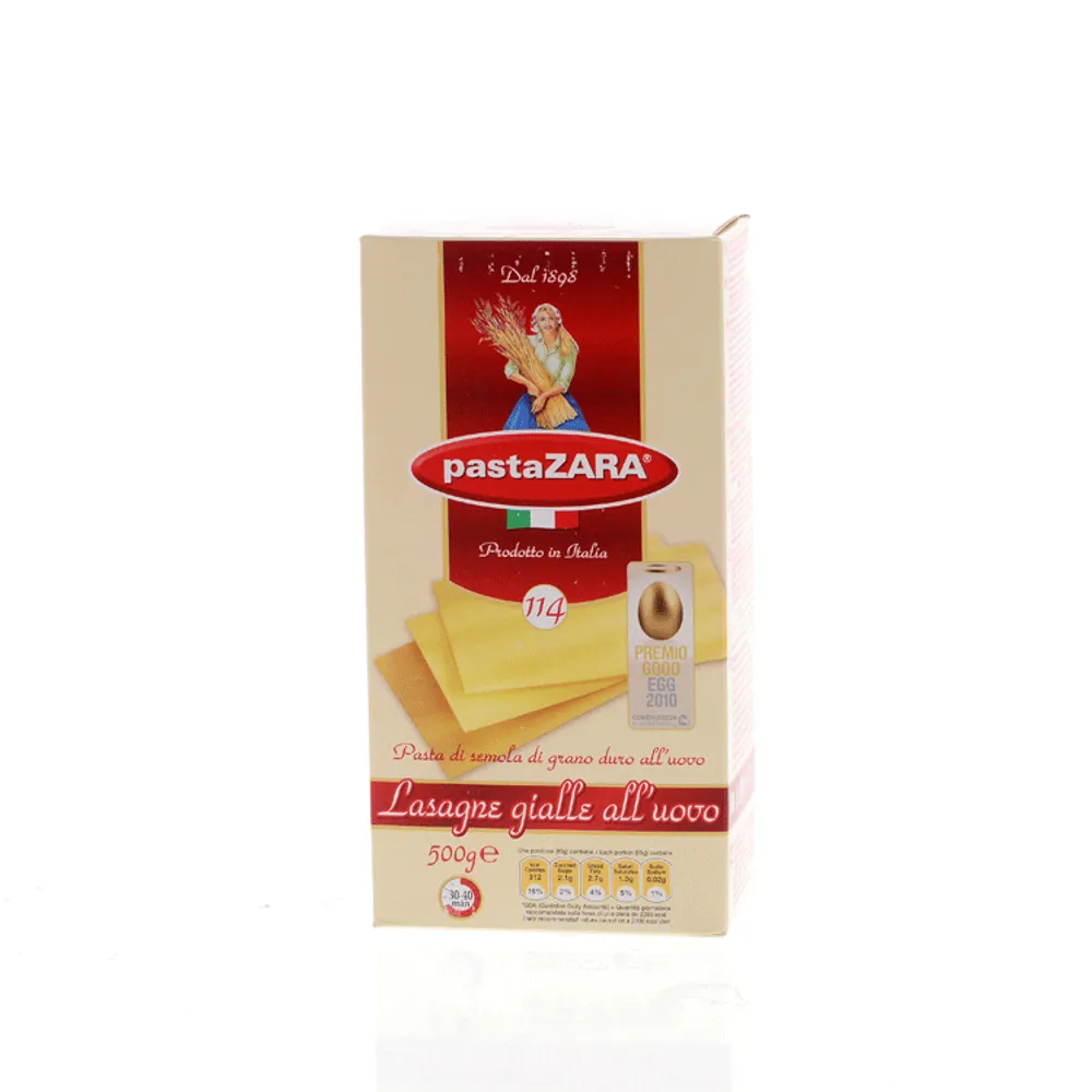 Tijesto lasagne s jajima 500g Pasta Zara