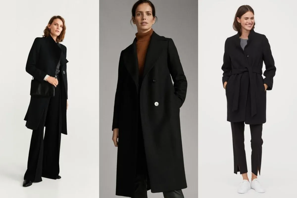 Crni kaput uvijek je u trendu: 15 elegantnih modela idealnih za zimu