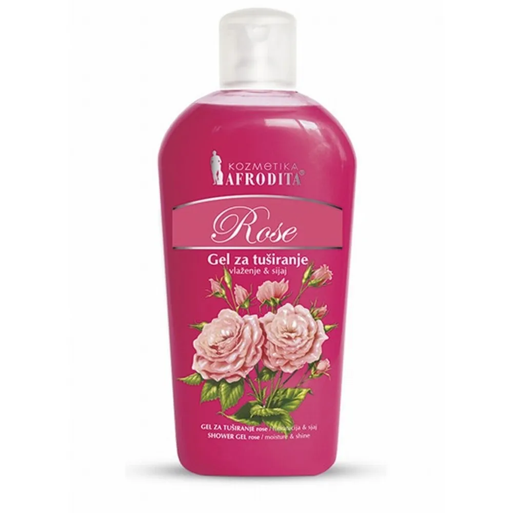 Afrodita Rose gel za tuširanje hidratacija i sjaj