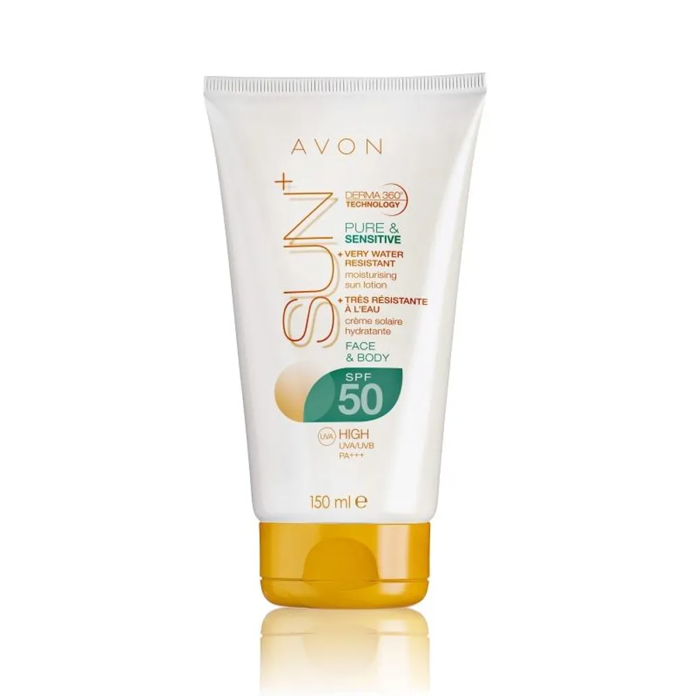 Avon Sun Pure & Sensitive vodootporni hidratantni losion za sunčanje SPF 50
