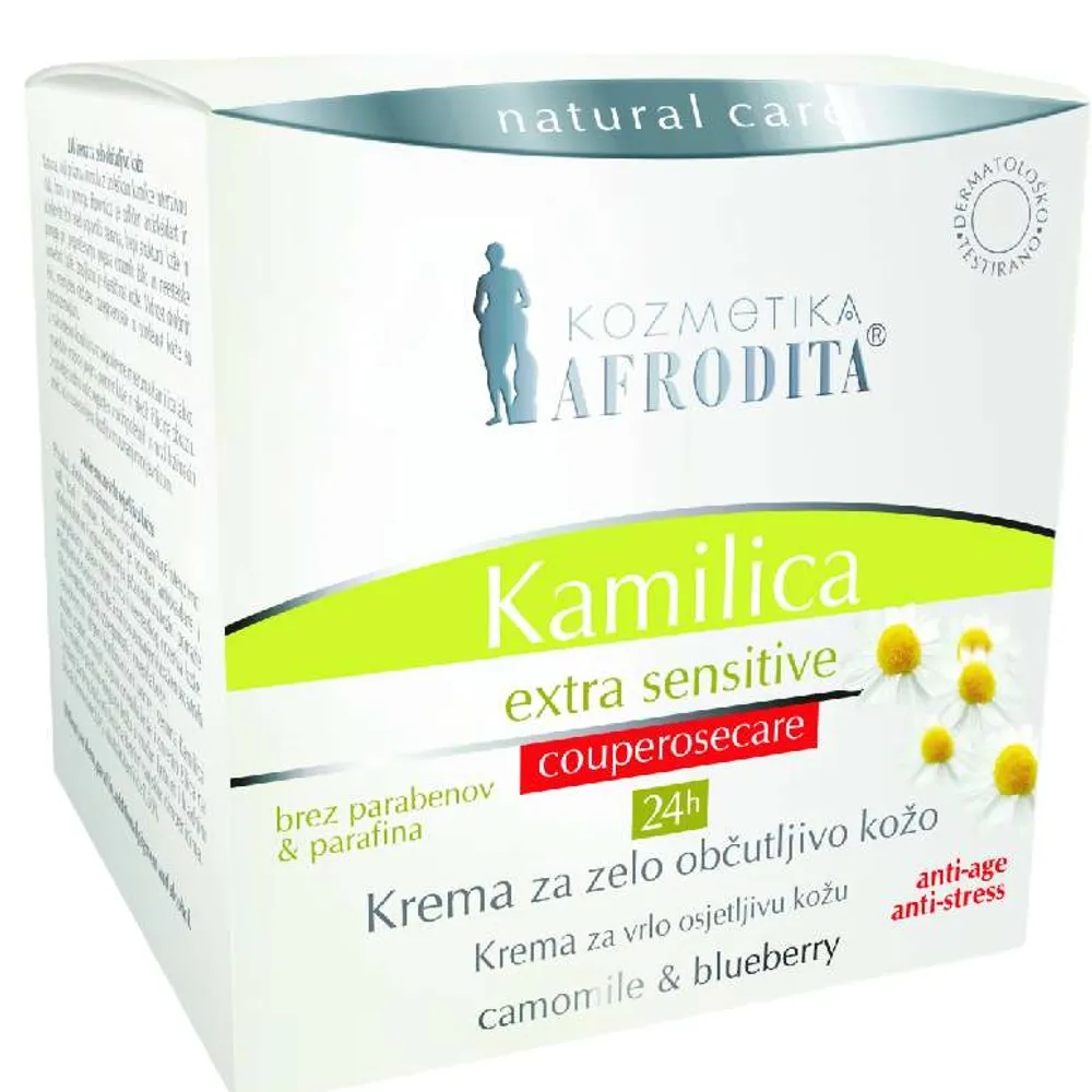 Afrodita Kamilica sensitive 24h krema za vrlo osjetljivu kožu