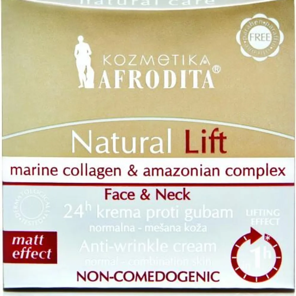 Afrodita Natural Lift 24h krema protiv bora - normalni i mješoviti tip kože