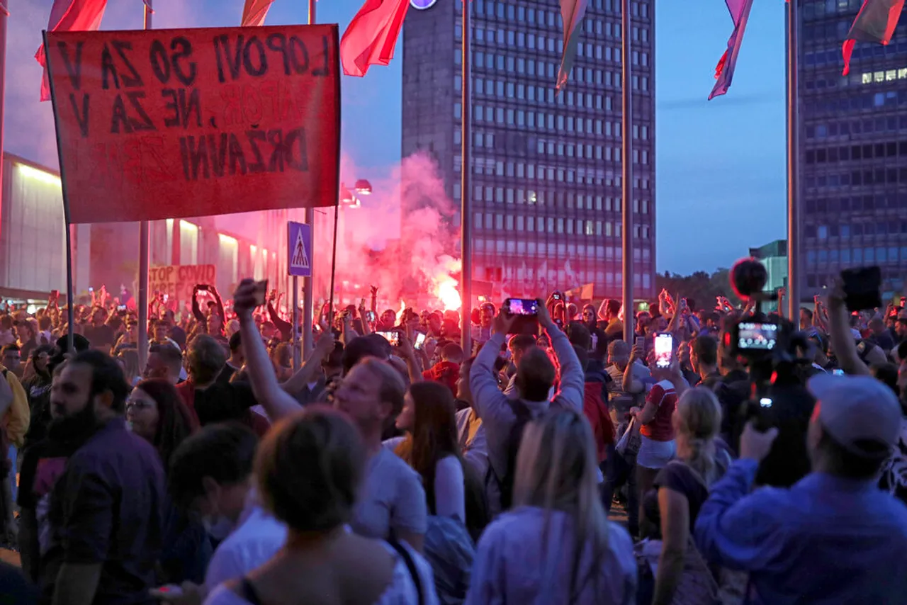 Nasilni prosvjedi u Ljubljani