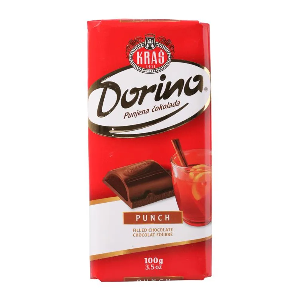 Dorina čokolada s punčom 100 g Kraš