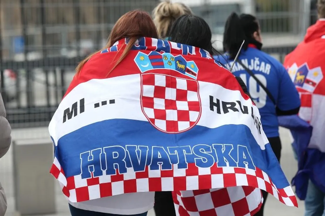 Madjarska-Hrvatska navijači