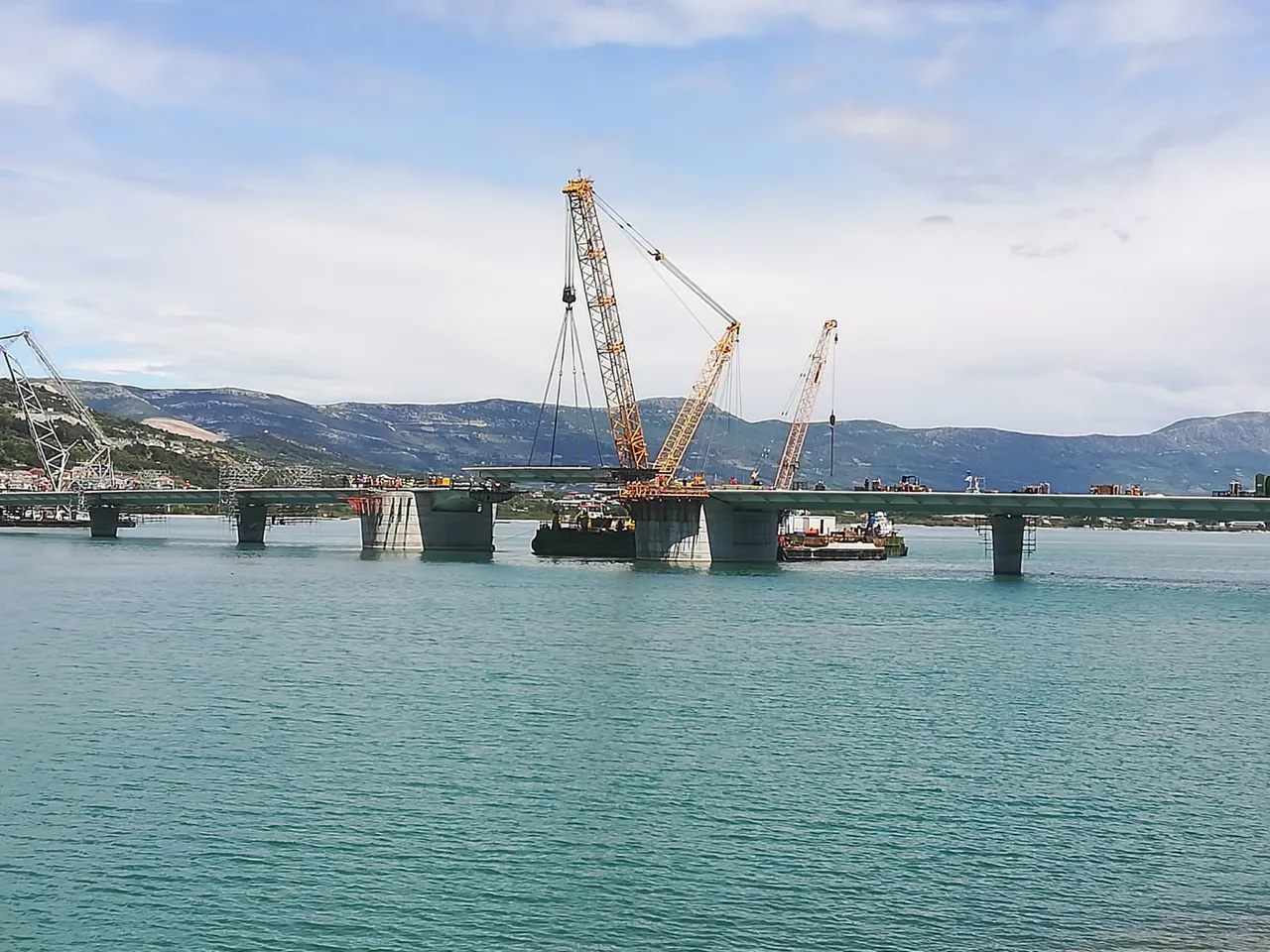Gradilište mosta Čiovo - kopno