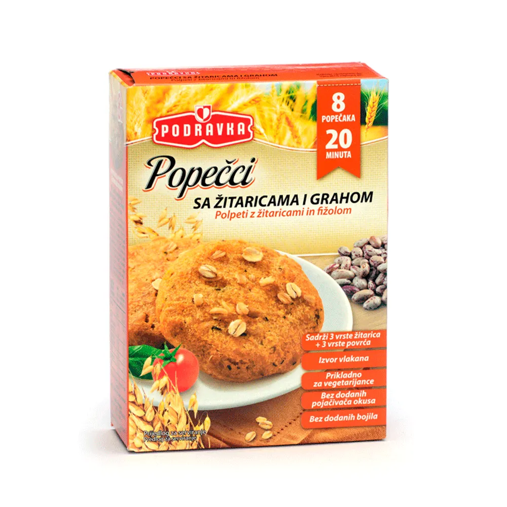 Podravka Popečci žitarice i grah180g