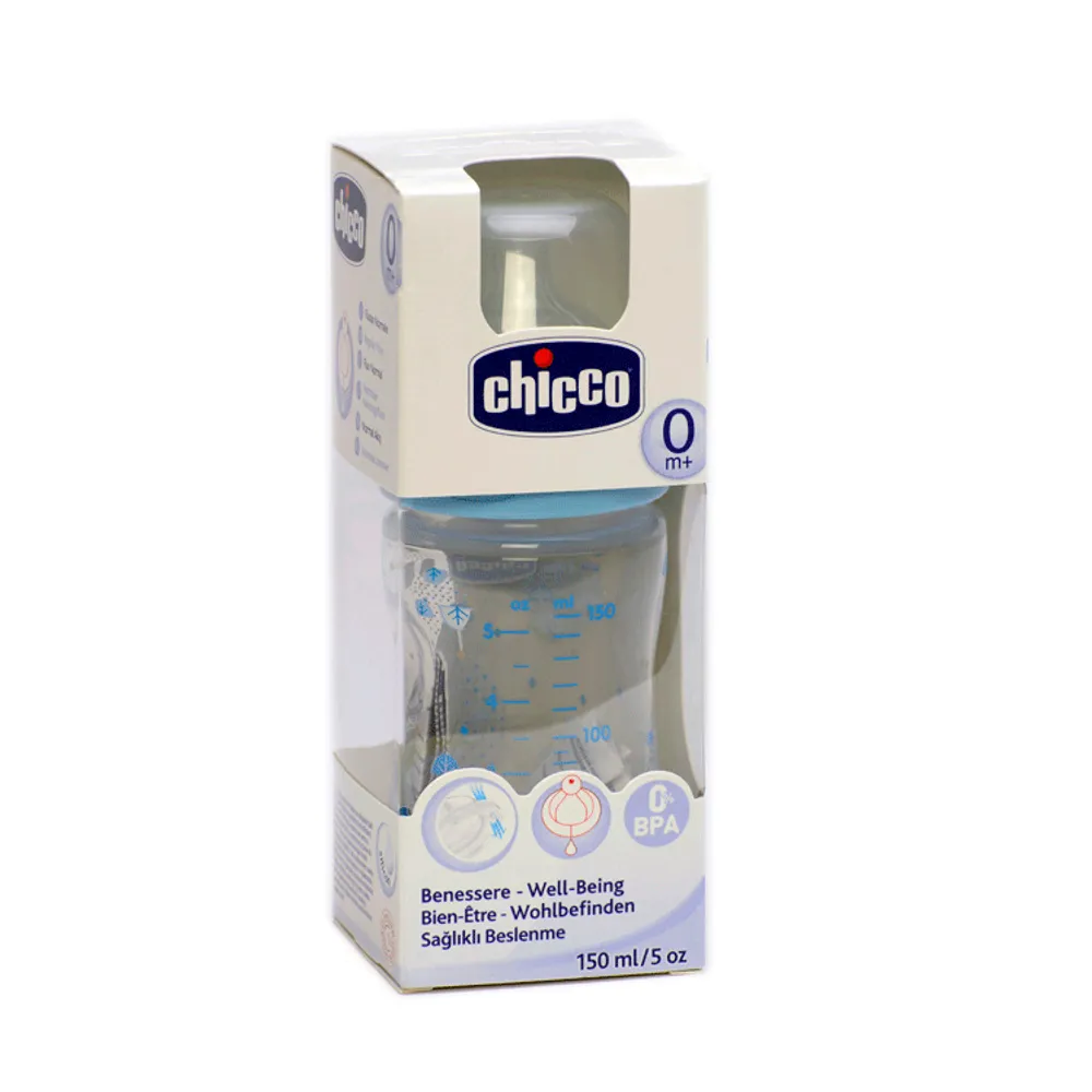 Chicco plastična bočica 150ml plava