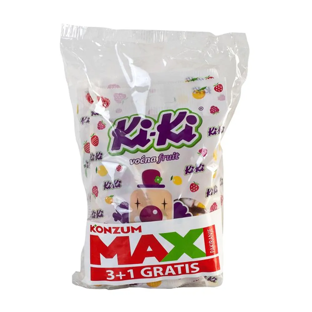 Kiki maxi bombon 4x100 g 3+1 gratis Kraš