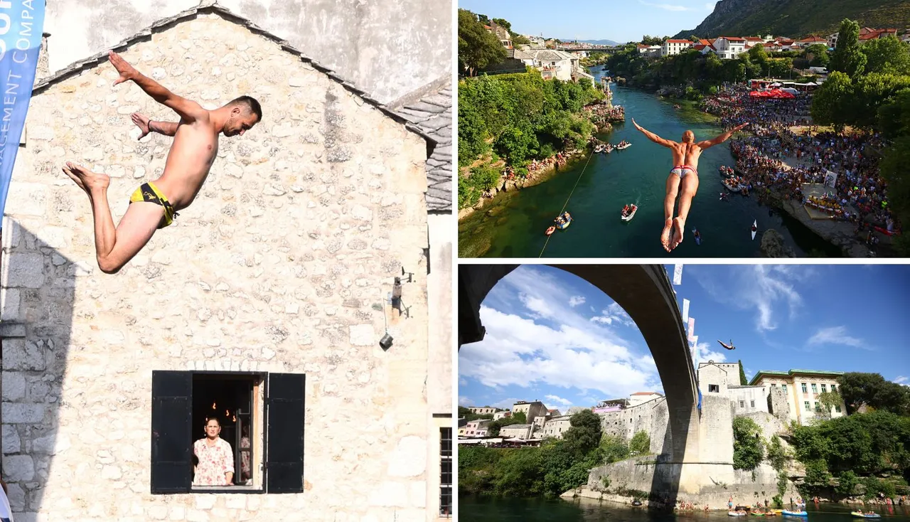 Stari Most u Mostaru- natjecanje u skokovima