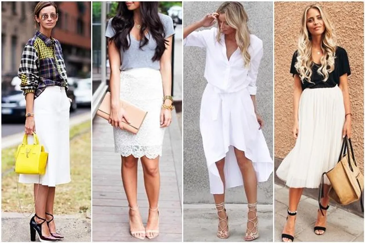 Nose se bijele suknje - kako ih kombinirati?