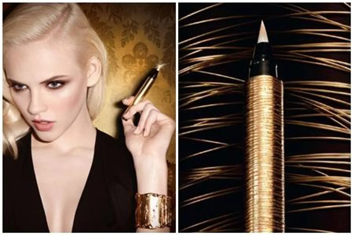 Elegantna zlatna futrola: olovka kao prava make-up ikona