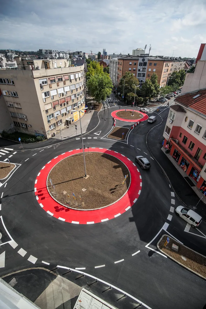  Zagreb: Otvorena obnovljena Nova cesta na kojoj su napravljena dva kružna toka 