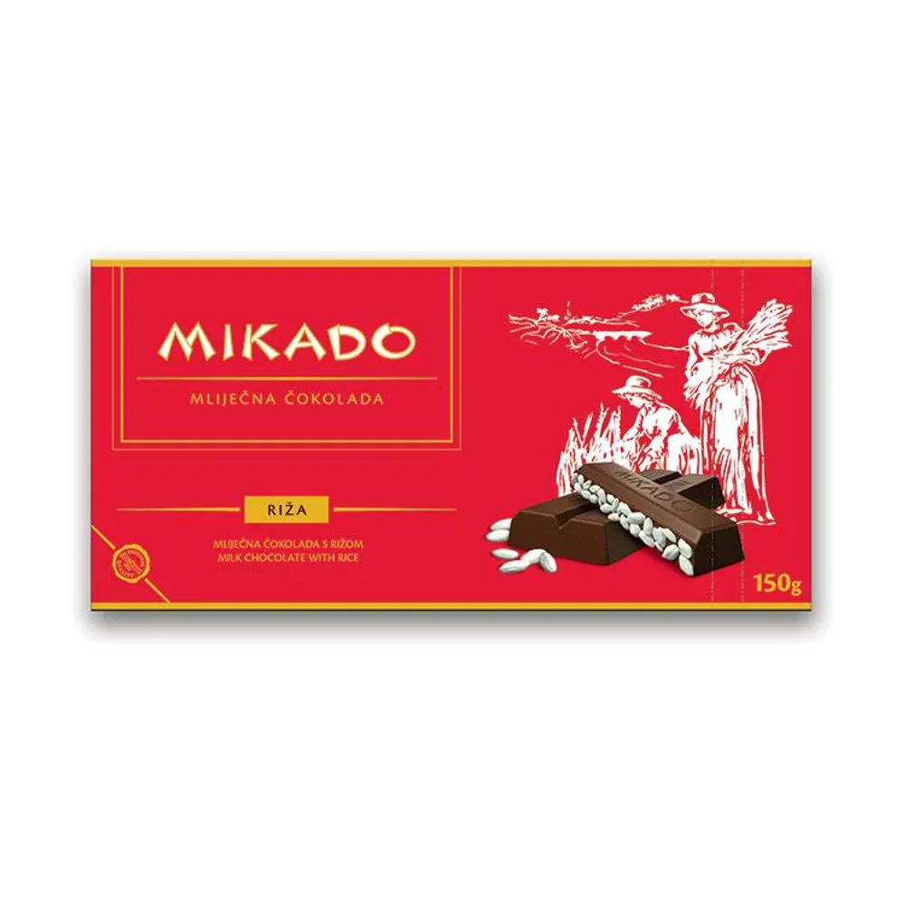 Mikado čokolada s rižom 150 g Zvečevo