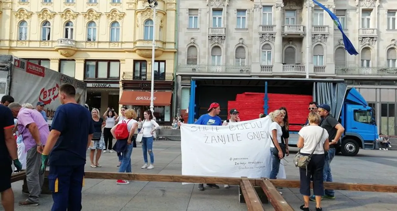 U centru Zagreba 'sveopći narodni ustanak': Pojavilo se tek nekoliko ljudi