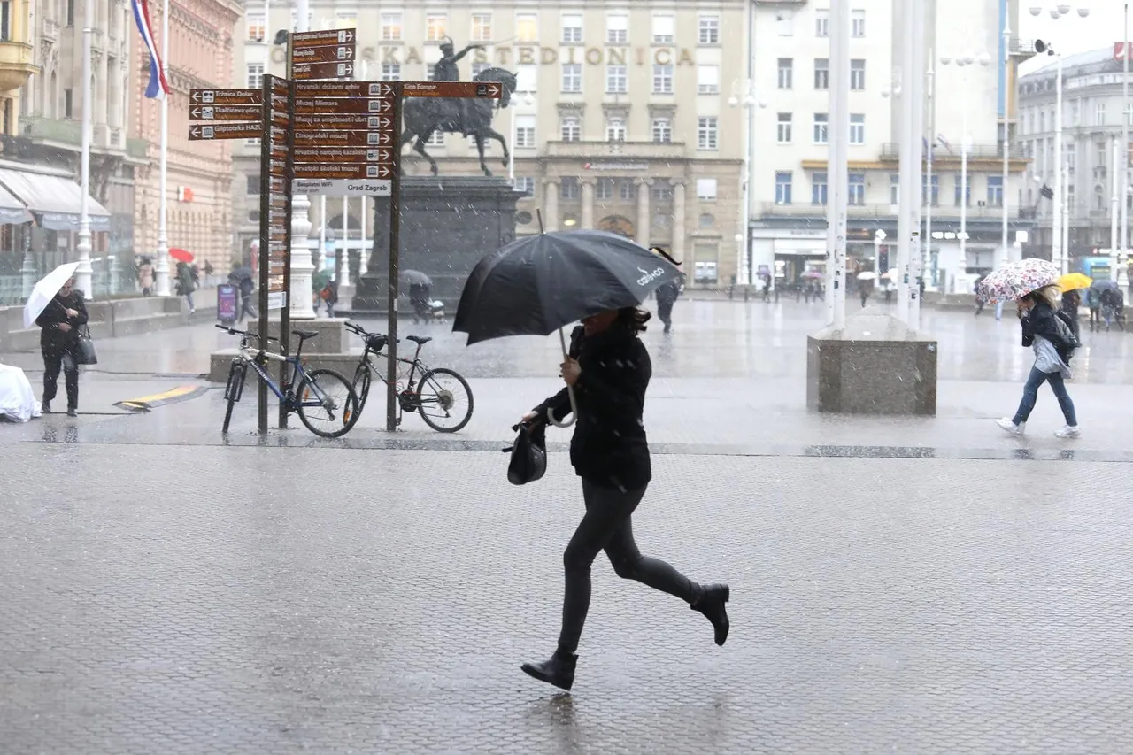 Kiša u Zagrebu
