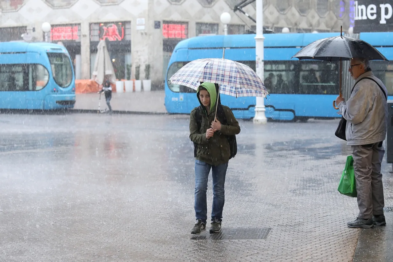 Kiša u Zagrebu