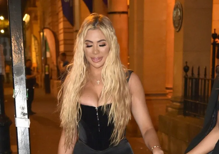 *EXCLUSIVE* *STRICTLY NO MAIL ONLINE USAGE* Chloe Ferry hit the Town and attends Floyd Mayweather Night