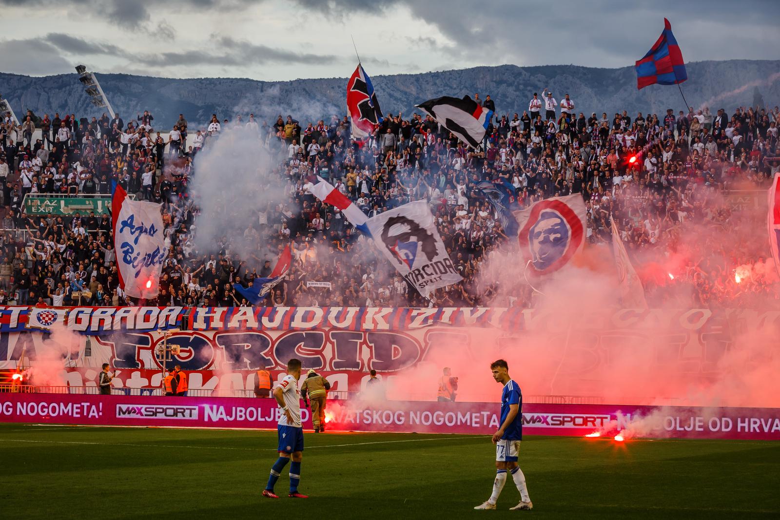 HNK Gorica kažnjena zbog bakljade Torcide na Gradskom stadionu