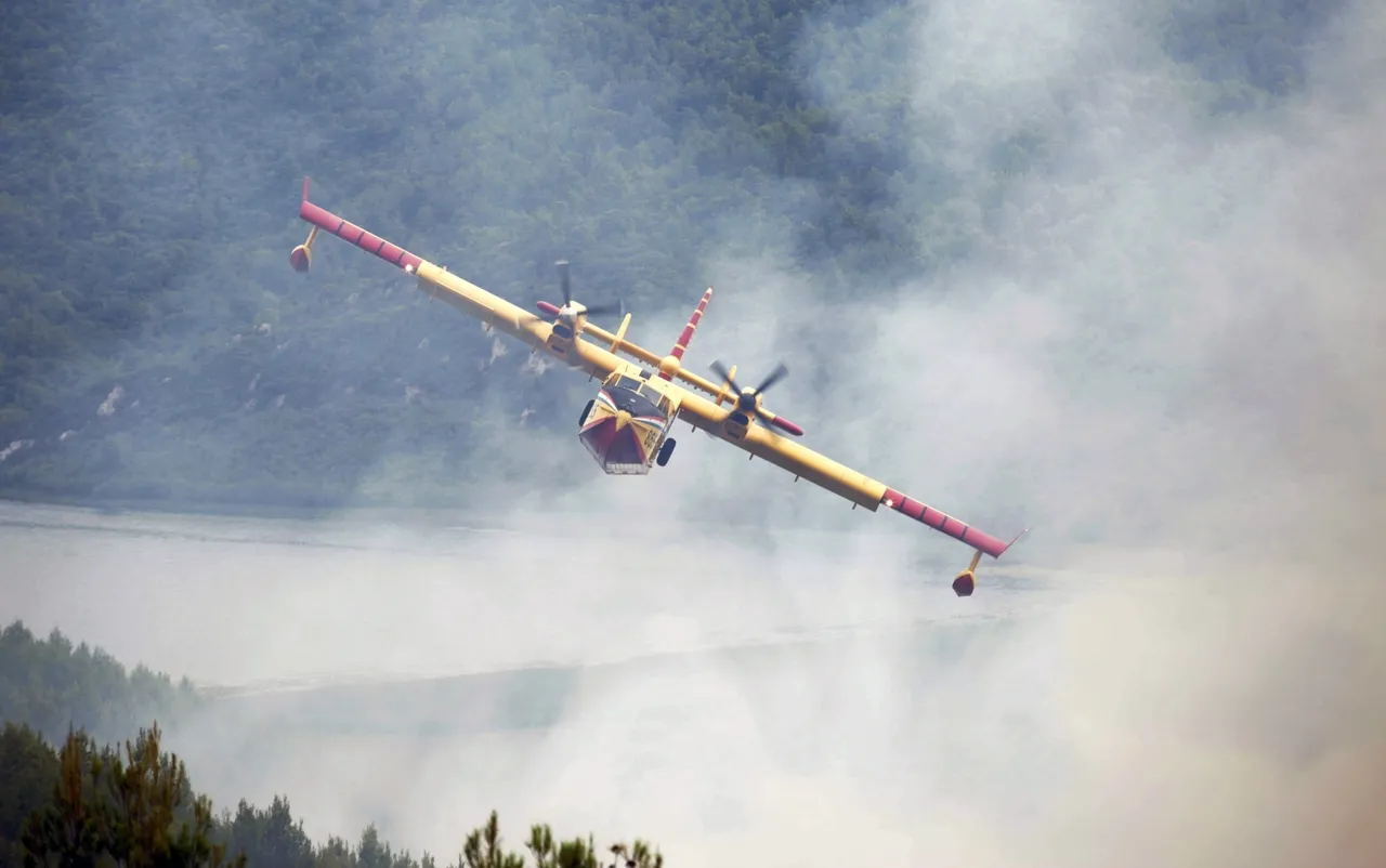 Požar kod Skradina gase 23 vatrogasca i dva kanadera, gori borova šuma