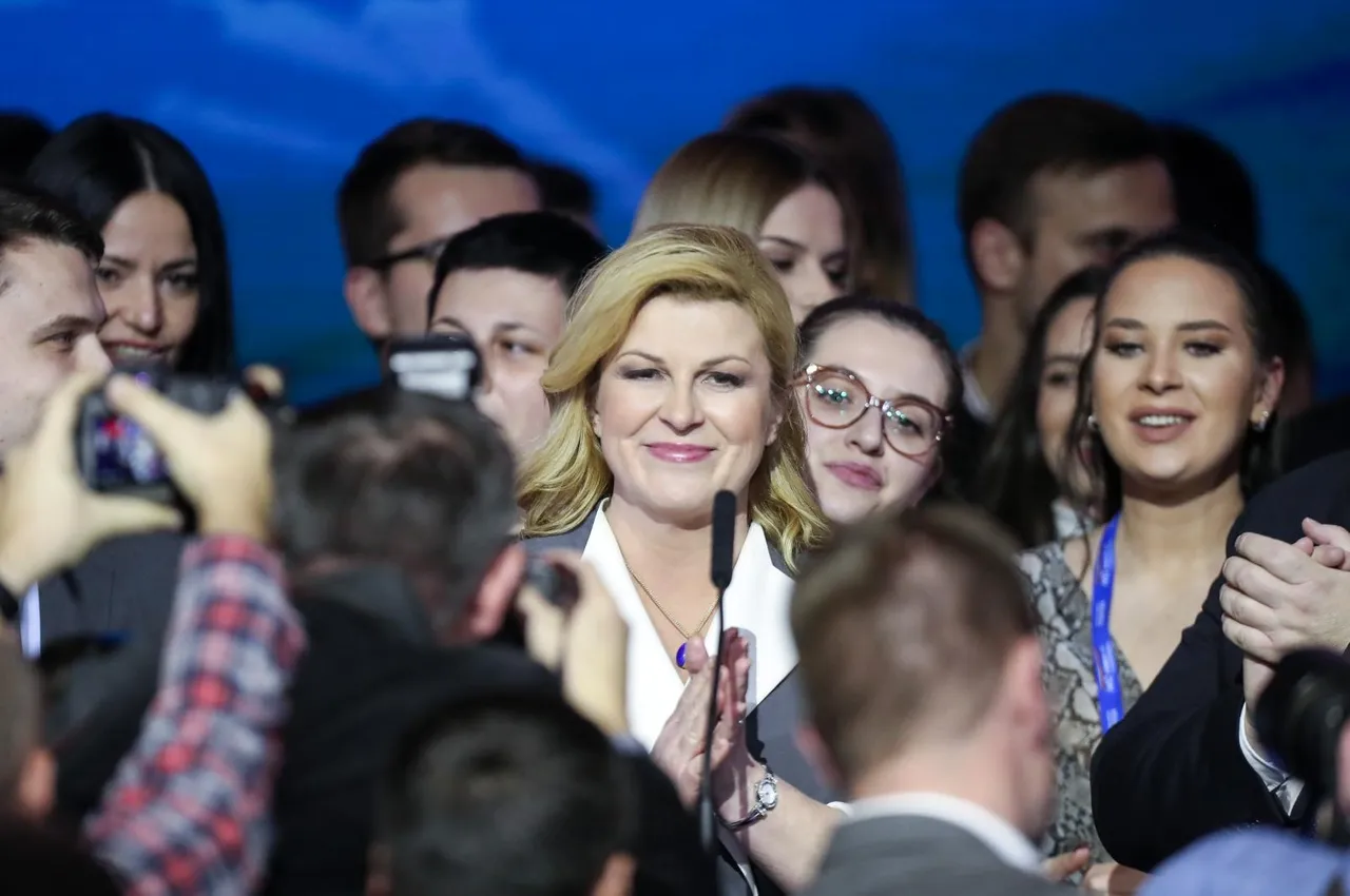 Zagreb: Kolinda Grabar-Kitarović stigla u izborni stožer