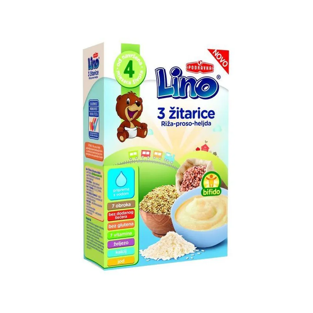 Lino 3 žitarice - riža, proso i heljda