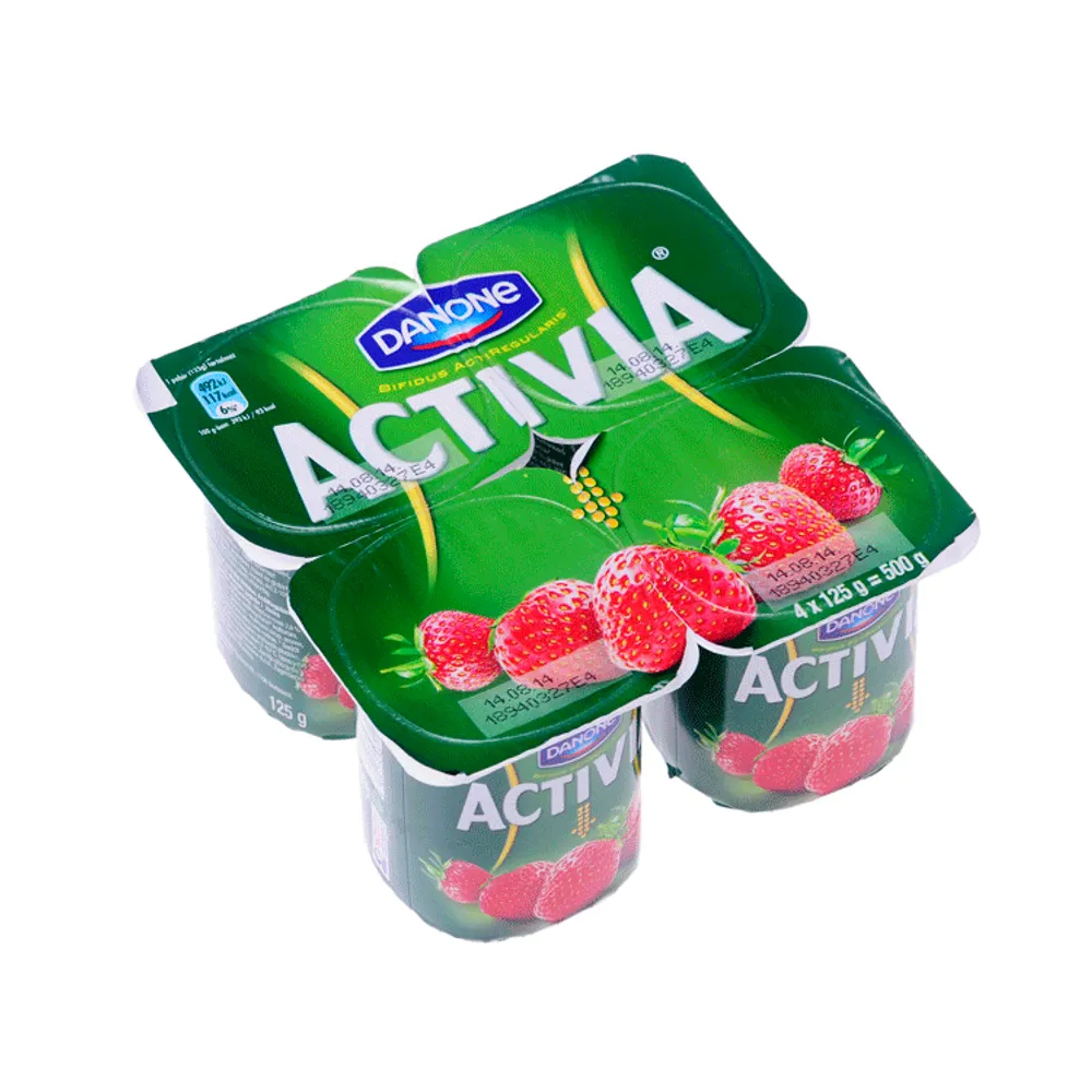 Jogurt probiotik Activia jagoda 4x125g