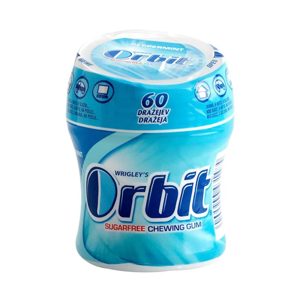 Orbit žvakača guma pepermint bočica 84 g