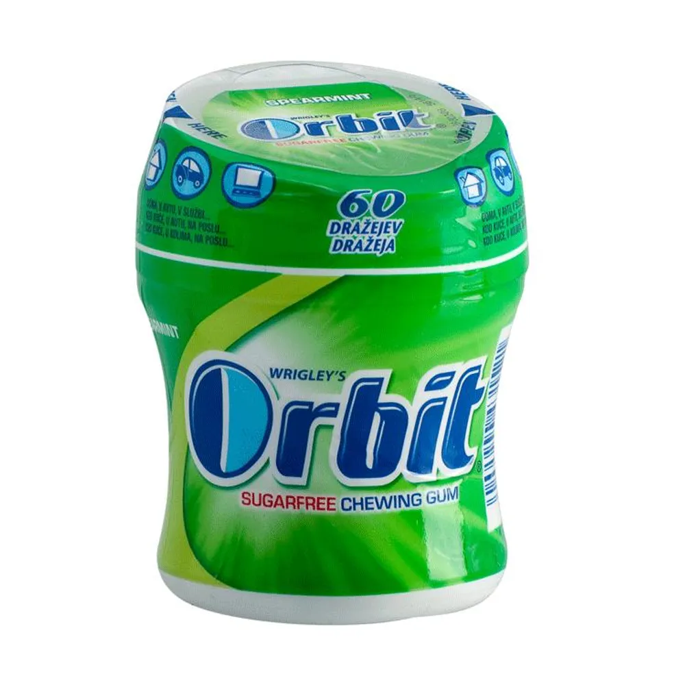 Orbit žvakača guma spearmint bočica 84 g