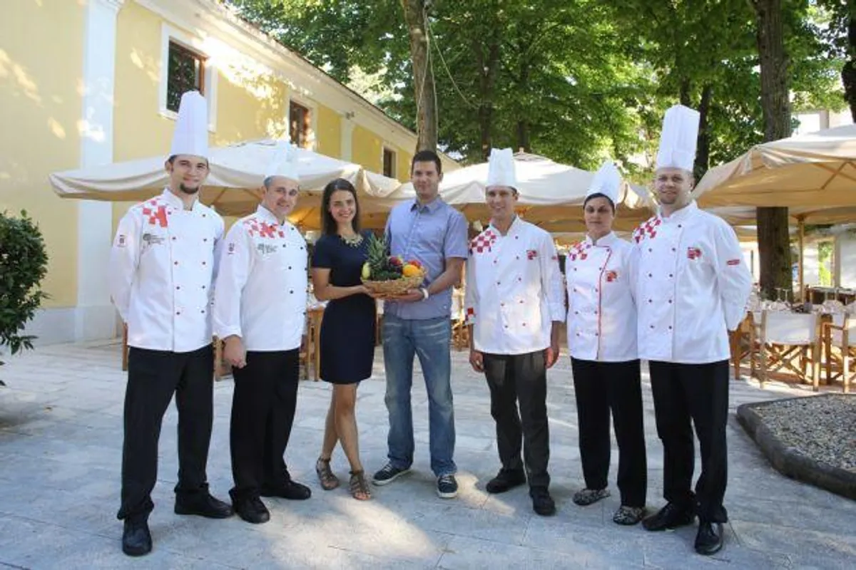 Doris Pinčić i Hrvatska kulinarska reprezentacija u Falkensteiner hotelu Adriana