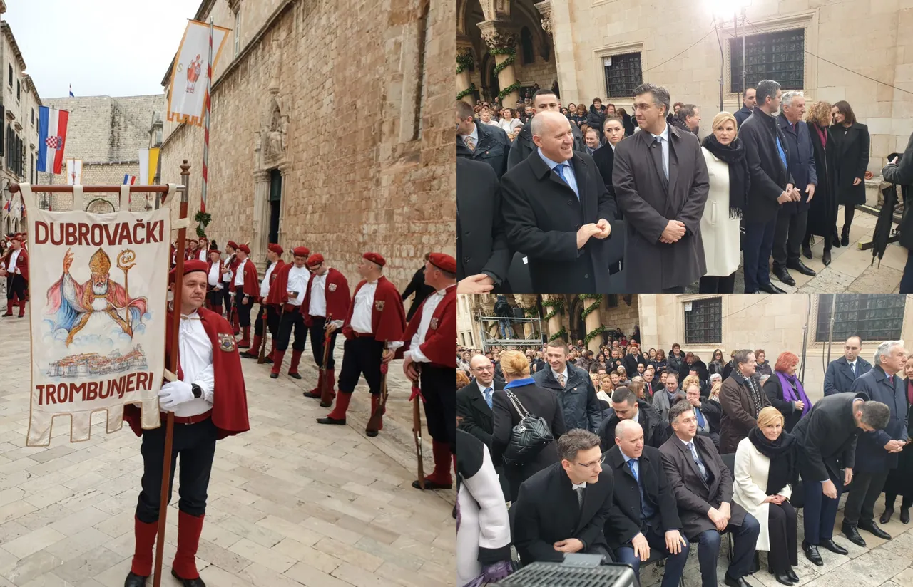 FOTO Plenković i Grabar Kitarović zajedno na obilježavanju Dana sv. Vlaha, pogledajte tko je još došao