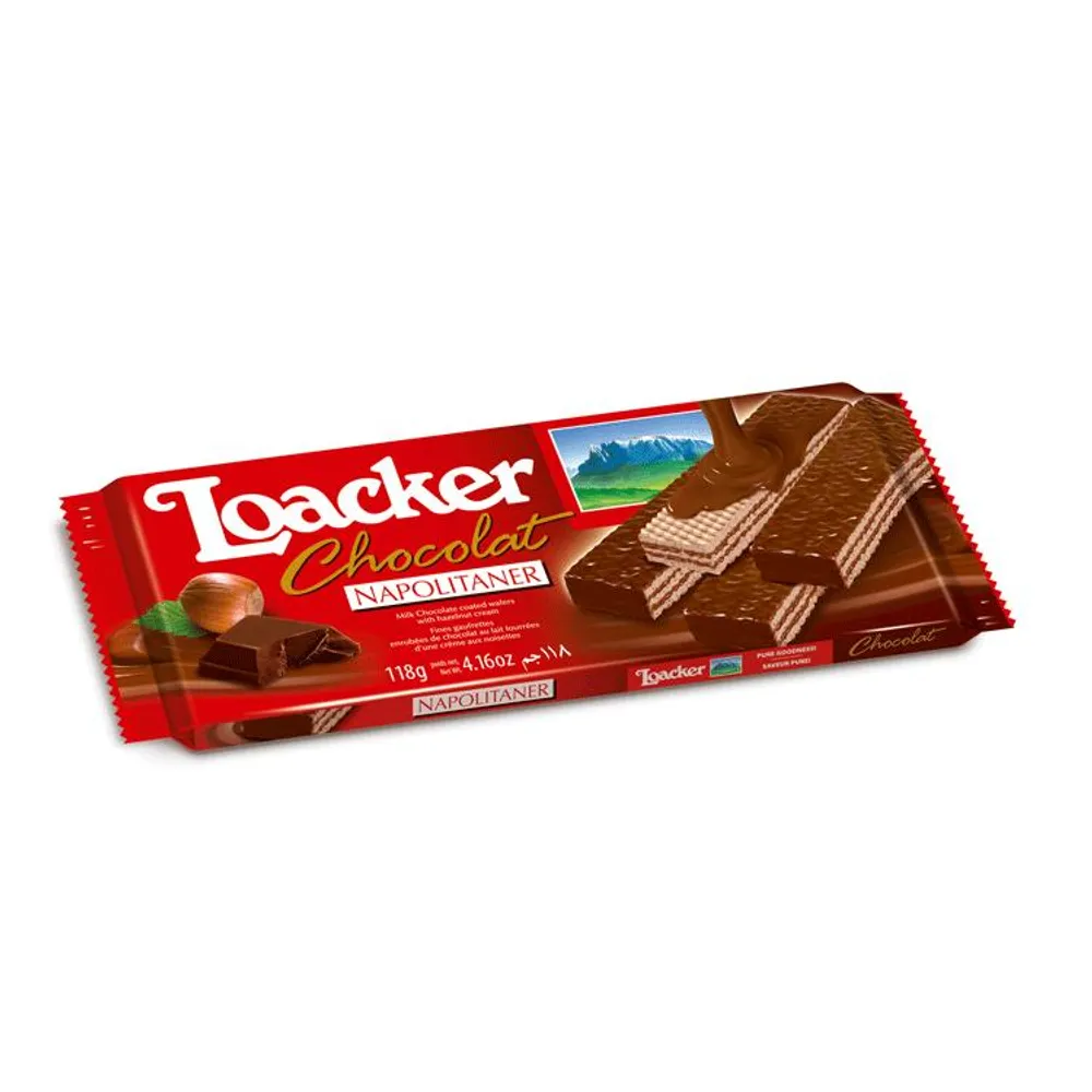 Vafel Loacker mliječna čokolada  118 g