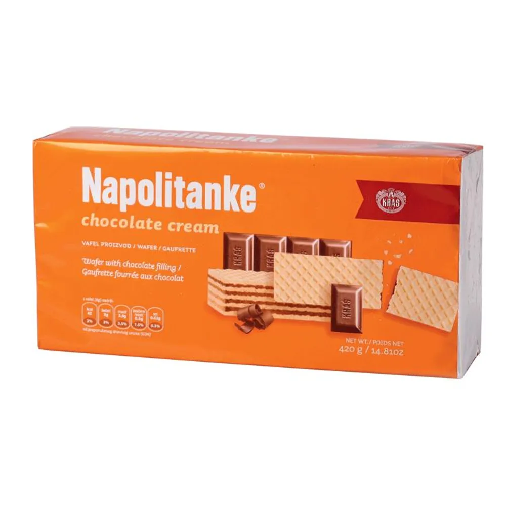 Vafl napolitanka chocolate cream block 420 g Kraš