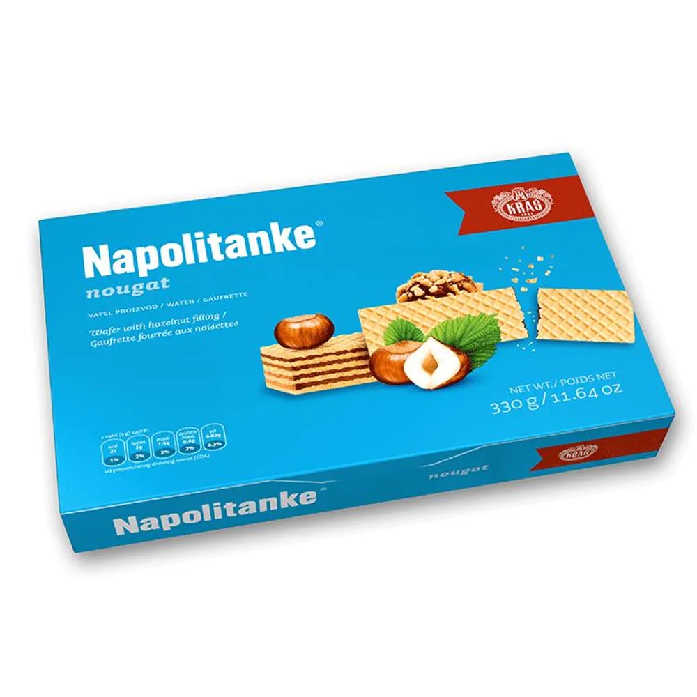 Vafl napolitanka nougat 330 g Kraš