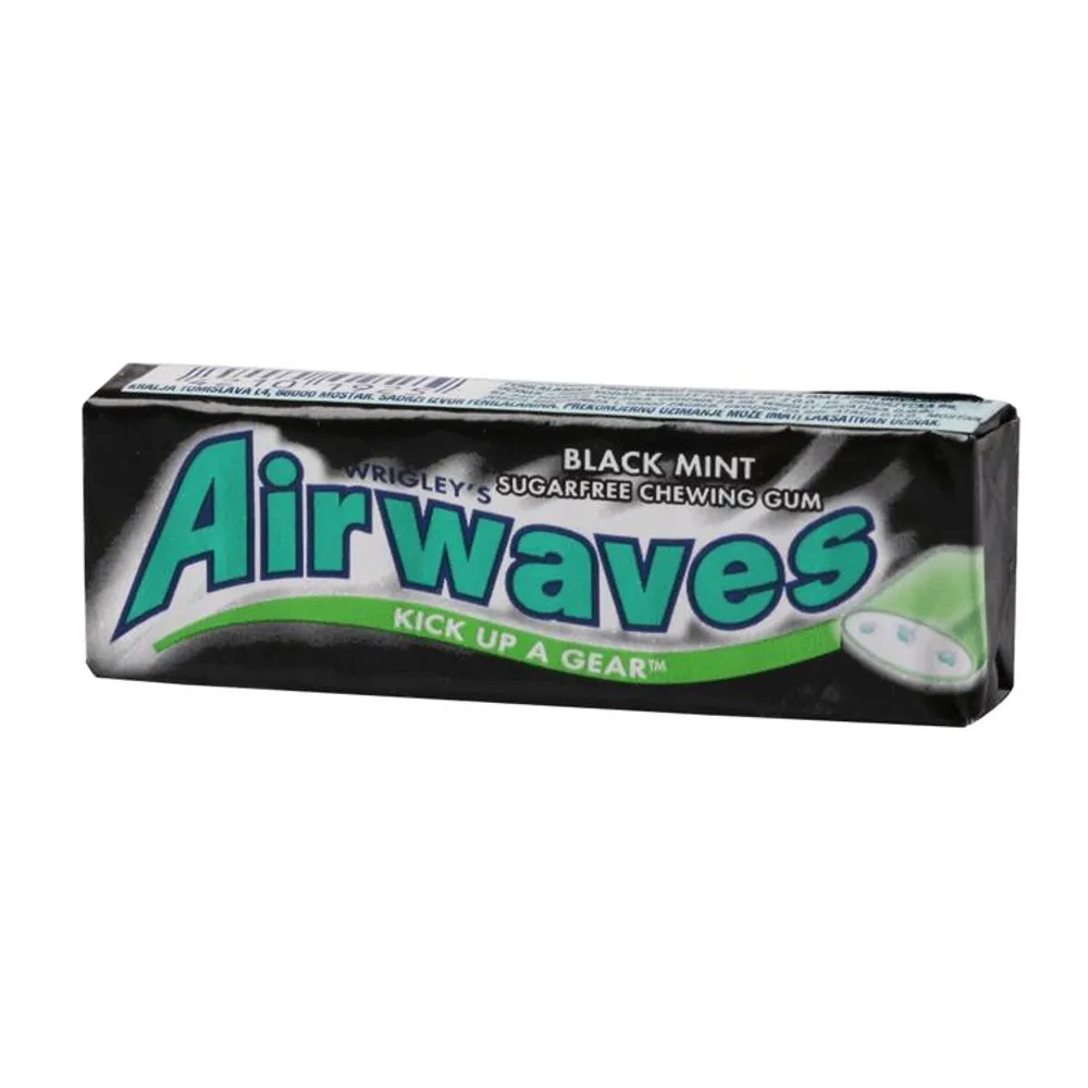 Žvakača guma Airwaves black mint Wrigley 14 g